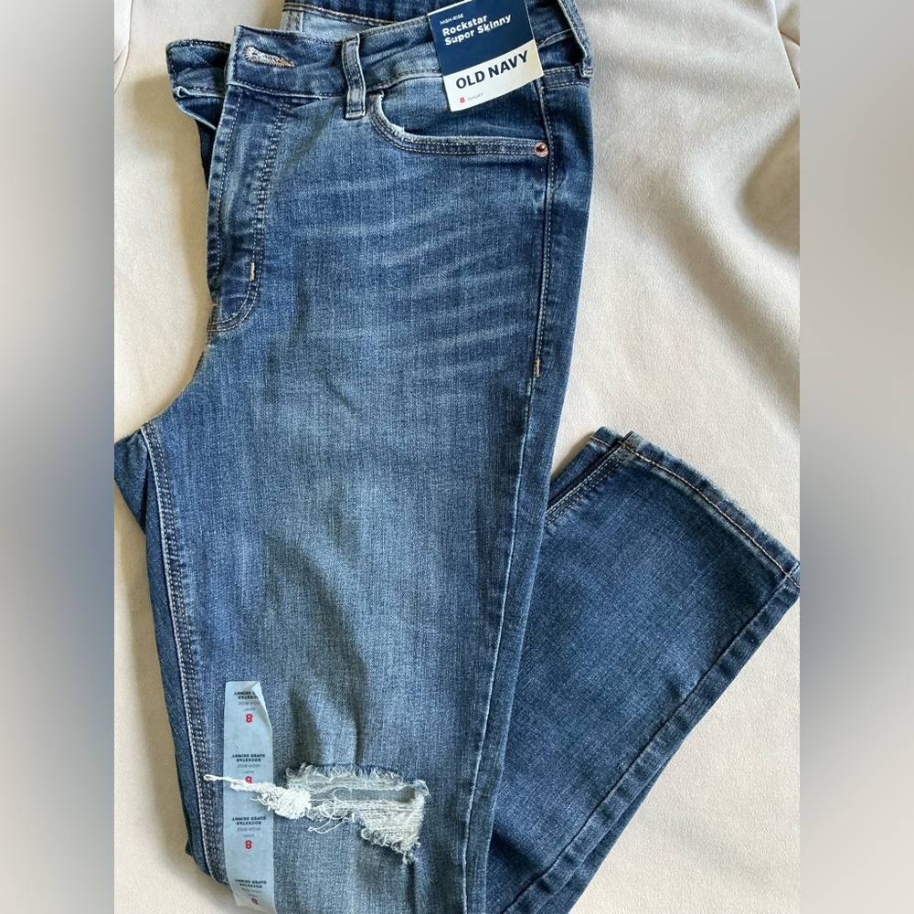 Old Navy Women's Skinny Jeans - Dark Blue